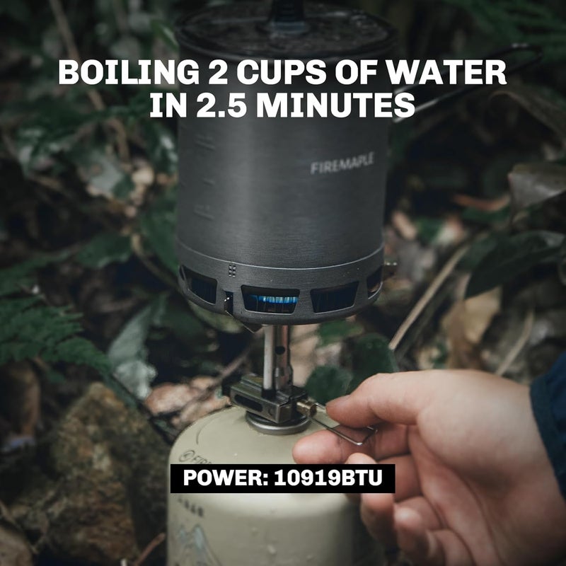 Fire-Maple Backpacking and Camping Stove Series | Outdoor Propane Camp Cooking Gear | Portable Pot/Jet Burner | Ideal for Hiking, Trekking, Fishing, Hunting Trips and Emergency Use (Greenpeak) - Image 3